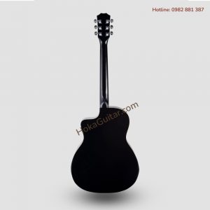 Mặt Sau Đàn Guitar Acoustic A02 Series Gỗ Ép Cao Cấp Giá Rẻ Màu Đen