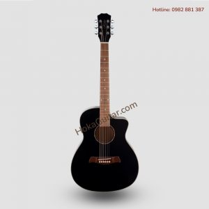 Mặt Trước Đàn Guitar Acoustic A02 Series Gỗ Ép Cao Cấp Giá Rẻ Màu Đen