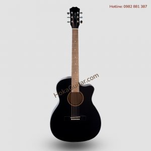 Mặt Trước Đàn Guitar Acoustic Ván Ép Đen A01