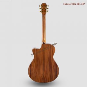 Mặt Sau Đàn Guitar Acoustic Gỗ Điệp Cần Gỗ Bằng Lăng A22BK