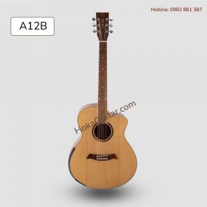 Mặt Trước Đàn Guitar Acoustic Gỗ Hồng Đào Già A12B