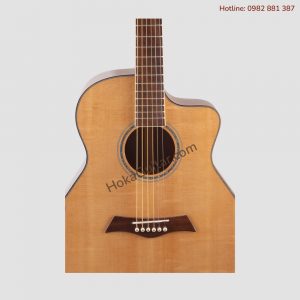 Thùng Đàn Guitar Acoustic Gỗ Điệp Cần Gỗ Còng A22B Cao Cấp