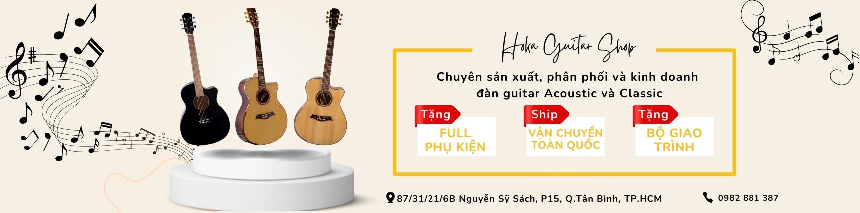 Banner Hoka Guitar Shop Quận Tân Bình